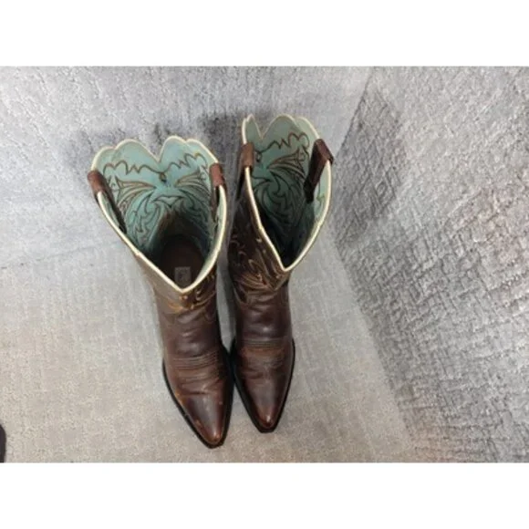 ARIAT Heritage 15728 Women’s Size 9B Brown Leather Pointed Toe Western Boots
